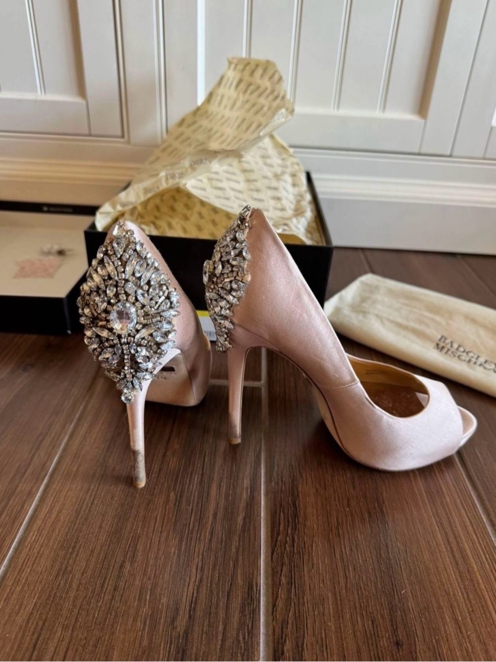 Badgley Mischka Kiara Heels, women’s size 8 - Picture 3 of 9